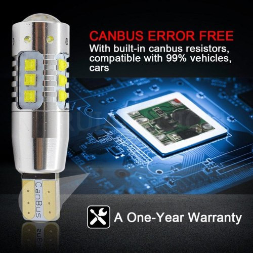 Led auto T10 Canbus 80W 12-24V Leduri CREE W5W PREMIUM POWER