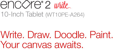 Encore 2® Write 10-Inch Tablet (WT10PE-A264) | Write. Draw. Doodle. Paint. Your canvas awaits.