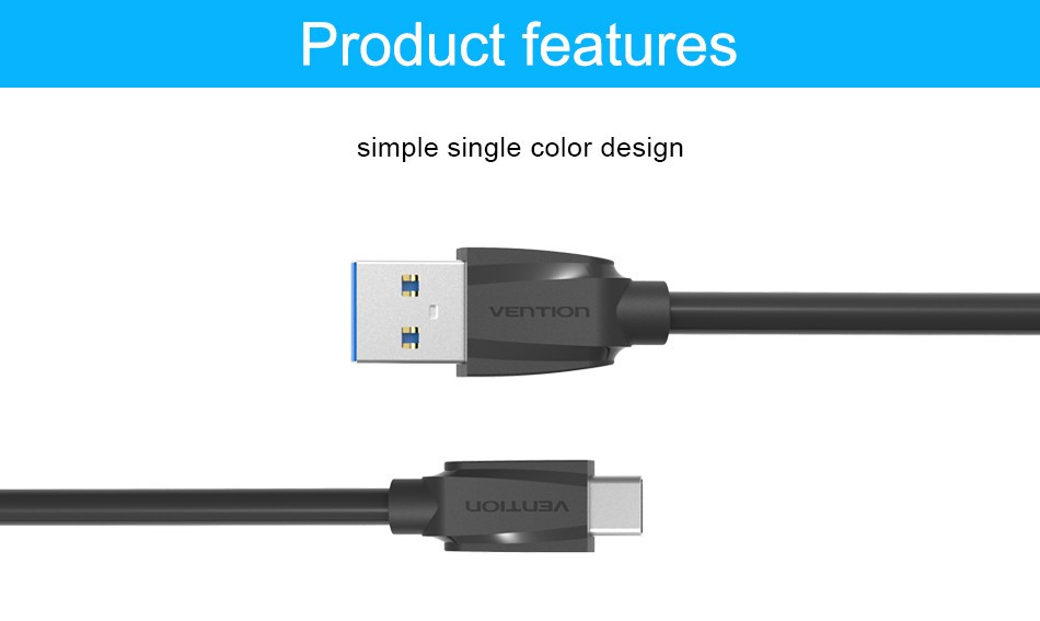 Vention VAS-A47 Type-C 3.0 USB Data Sync Charge Cable For Xiaomi Nokia Macbook MX5