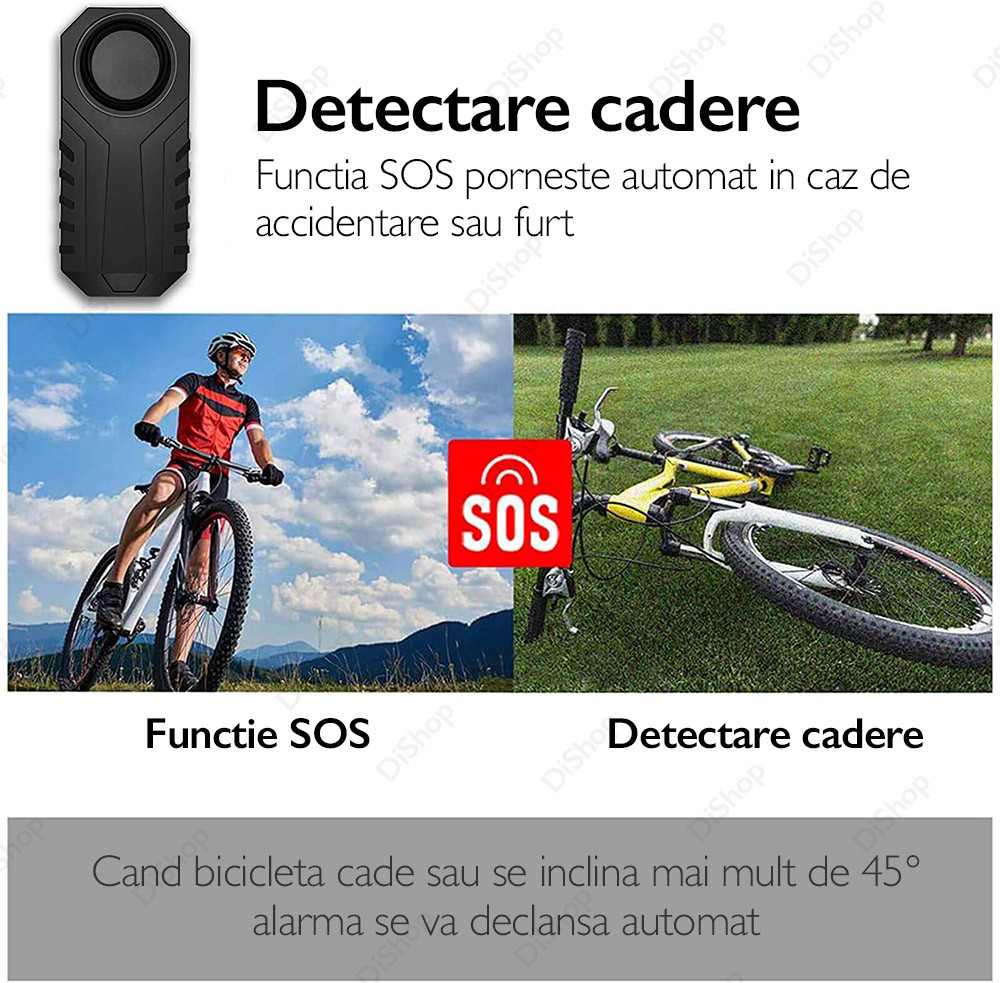 Alarma anti furt pentru biciclete si motociclete JustZEN, senzor de  vibratii | Okazii.ro