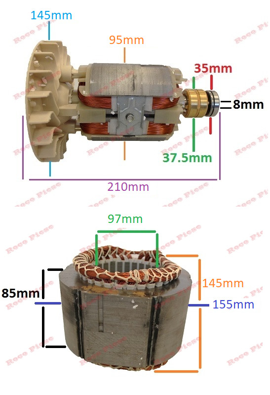 Stator si Rotor generator 2 - 5 kw (Gx 160, 168F etc) Cupru (Trifazic),  China | Okazii.ro