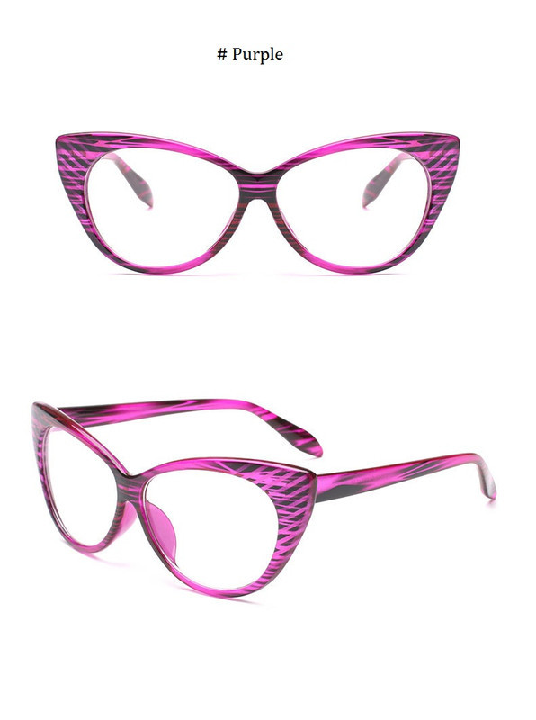 Ochelari dama Cat Eyes lentila transparenta fara dioptrii - rame violet,  Ochi de pisica, Femei | Okazii.ro