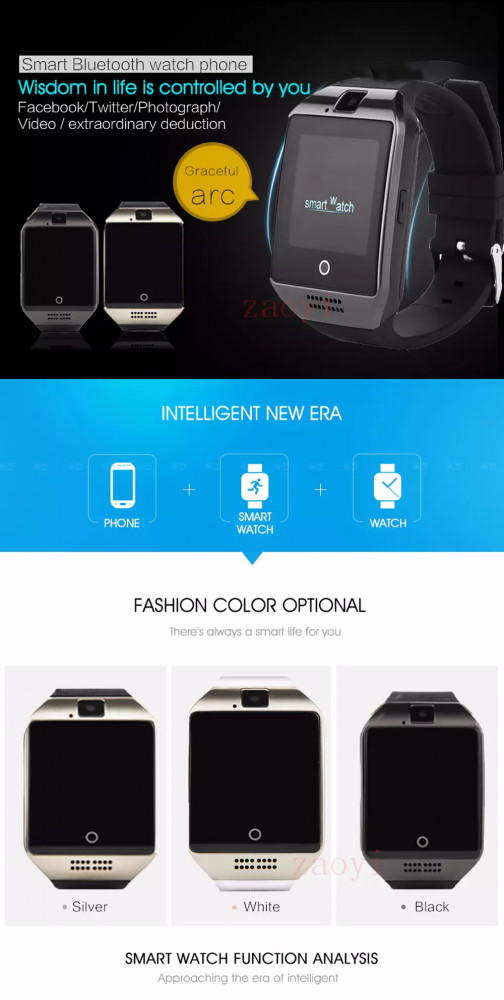 2018 Multifunction cheap q18 smart watch Smart watches for Android and IOS Phone for smartphone