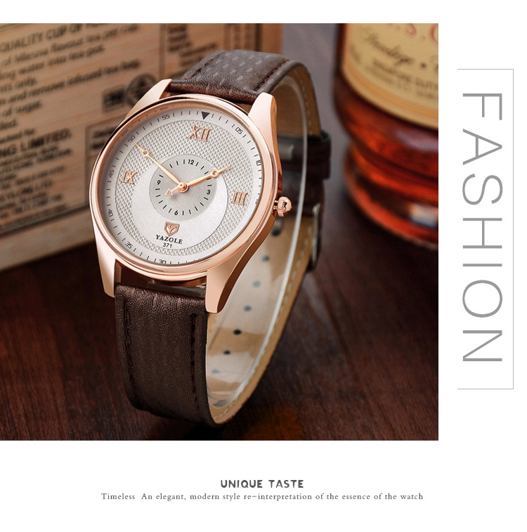 YAZOLE 371 Business Mens Quartz Watches New Fashion Top Brand Luxury Wristwatches Special Design