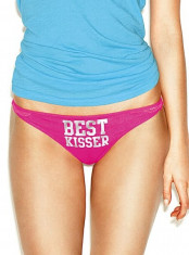 VICTORIA&amp;#039;S SECRET - chilot roz tanga lace Best Kisser, masura XS foto