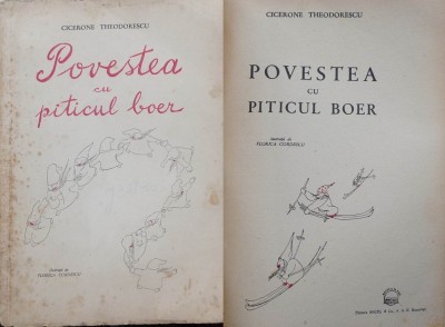 Theodorescu, Povestea cu piticul boer, ilustratii Felicia Cordescu, interbelica foto
