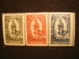 Serie - A 80a Anv. a Printului Jean II 1920 Lichtenstein ,3 val.