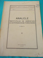 SILVICULTURA/ANALELE INSTITUTULUI DE CERCETARI SI EXPERIMENTATIE FORESTIERA/SERIA I,VOL.VII,1941 foto