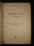 Legislatia civila uzuala volumul 1 (1956, editie cartonata)