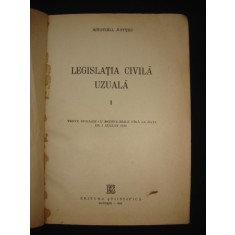 Legislatia civila uzuala volumul 1 (1956, editie cartonata)