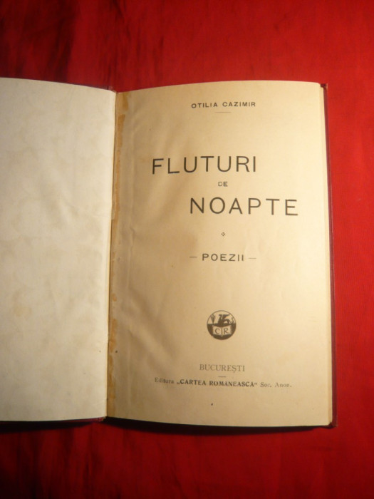 OTILIA CAZIMIR - FLUTURI DE NOAPTE - 1926- Prima EDITIE