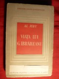 Al. Piru - Viata lui G. Ibraileanu - Prima Ed. 1946 Ed. pt. Literatura si Arta , cu Fotografii si Portret al lui Ibraileanu de St.Dumitrescu 192 pag.