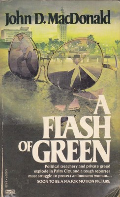 Carte in limba engleza: John D. MacDonald - A Flash of Green foto