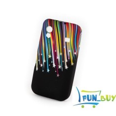 Husa / Carcasa Galaxy Ace S5830 Falling Stars silicon - un curcubeu cu stele multicolore foto