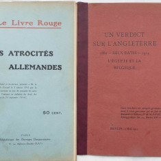 Cartea rosie , Atrocitatile germane , Paris , 1914 ; Un verdict din Anglia ,1915