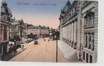 B71206 Bucuresti Calea victoriei si posta foto