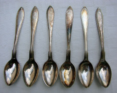 Set de sase lingurite argintate (1) foto