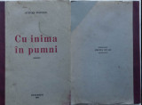 Cumpara ieftin Stefan Popescu , Cu inima in pumni , Poeme , 1944 , ed. 1 , 1000 ex. , autograf, Alta editura