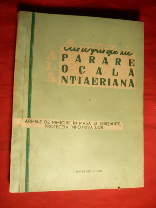 Cunostinte de ALA - Aparare Locala Antiaeriana - ed. 1970