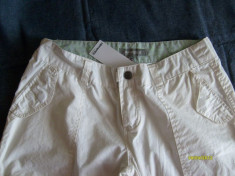 Pantaloni albi de vara, de weekend,noi, KENVELO,marimea L foto