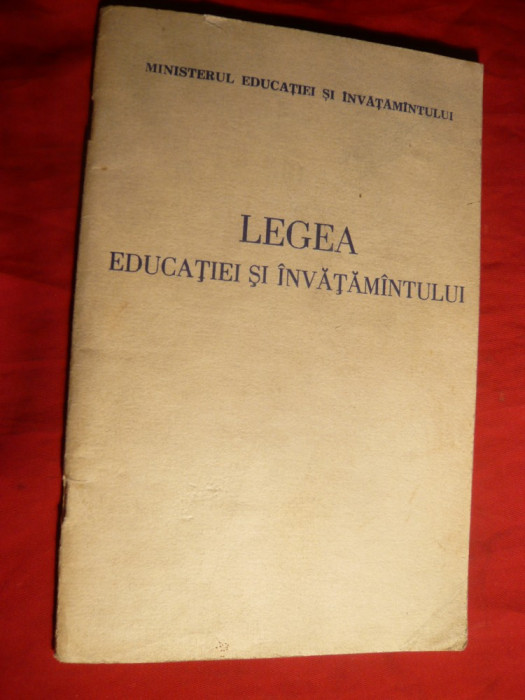 Legea Educatiei si Invatamantului -1978