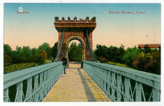 821 - CRAIOVA - Parcul Bibescu si podul - old postcard - unused foto