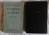 Emile Meyerson Du Cheminement de la Pensee Felix Alcan 2 volume 1931