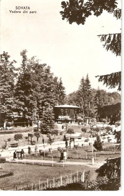 R-9878 Romania, RPR, Sovata, Vedere din parc, circulata foto