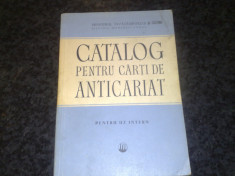 Catalog pentru carti de anticariat - 1957 foto