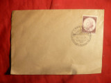 Plic cu timbru W.A.Mozart cu stamp. Breslau -Turneu Box 1942
