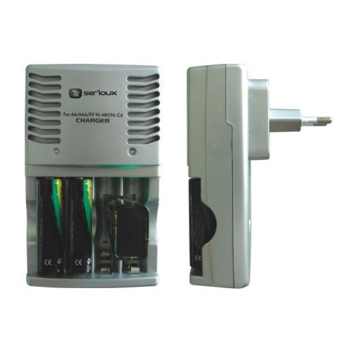Incarcator Serioux Diesel SuperQuick + 2 x Accu2700mAh, car adapter inclus foto mare Incarcator Serioux Diesel SuperQuick + 2 x Accu2700mAh, car adapter inclus foto mare