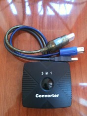 Adaptor / Convertor Controller / Gamepad PS2 Pentru Xbox Classic / Gamecube foto