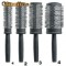 perii par rotunde set 4 buc, perii coafat, accesorii coafor, perie rotativa, coafura, perie rotunda pentru coafat, perii de par