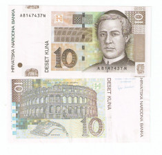 CROATIA 10 KUNA / 2004. UNC foto