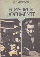 G. CALINESCU - SCRISORI SI DOCUMENTE foto