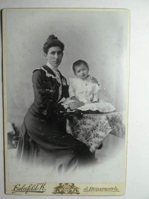 8 - FOTOGRAFIE DE COLECTIE - ATEL. FOTO. HABERFELD BUDAPEST - INCEPUT 1900