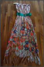 Rochie maxi bustiera S M L, floral print summer chic vearing foto