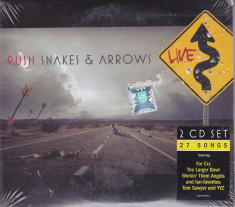 CD Rock: Rush - Snakes &amp;amp;amp;amp; Arrows Live (2 CD-uri - originale, sigilate) foto