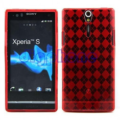 Sony Xperia S ARC HD - HUSA TPU MODEL BURBERRY RED - Sony Xperia S ARC HD - CEA MAI TARE HUSA DE PROTECTIE Sony Xperia S ARC HD foto