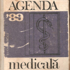 (C1315) AGENDA MEDICALA '89 DE COLECTIV, EDITURA MEDICALA, BUCURESTI, 1989