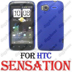 CARCASA HTC Sensation 4G - MESH EDITION - BLUE - CARCASA DE PROTECTIE POLICARBONAT MAT HTC Sensation 4G foto