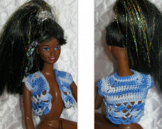 vesta bolero crosetat hand made pentru papusi barbie - 9 lei foto