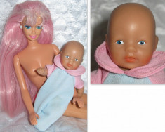 papusa baby born micuta potrivita perfect pentru papusile barbie - 23 lei foto