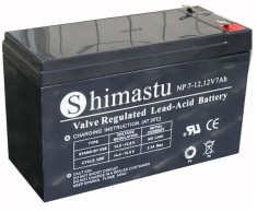 Acumulator Plumb acid Shimastu Slim NP 7 - 12S, 12V 7Ah UPS V-Mark Baterie Scuter masinuta electrica foto