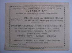 FLYER PUBLICITAR PTR.CURSURI DANS LA CERCUL MILITAR BUCURESTI foto