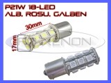 Cumpara ieftin BEC AUTO LED LEDURI P21W BA15S 1156 18 SMD - MARSARIER SEMNALIZARE POZITIE FRANA, Universal