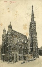 AuX: WIEN - Stefansdom Austria 1909 Carte Postala Carti Postale Vechi CP foto