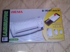 laminator - masina de laminat Sigma EL 142-01 Starter Kit foto