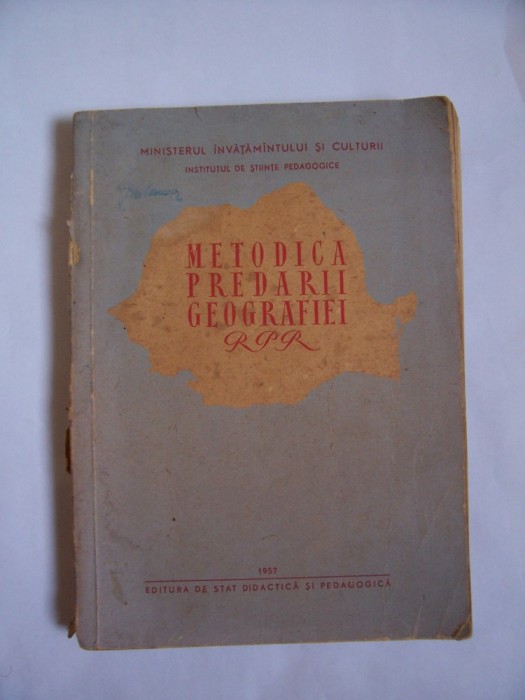 METODICA PREDARII GEOGRAFIEI RPR METODICA PREDARII GEOGRAFIEI RPR