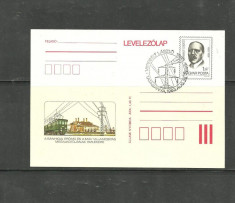 UNGARIA 1983 - LOCOMOTIVA ELECTRICA, carte postala cu stampila ocazionala FD73 foto
